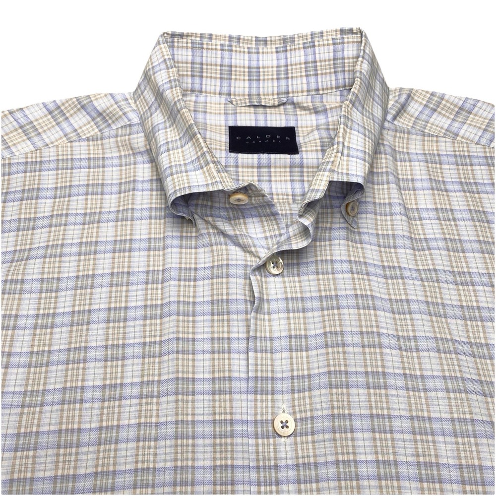 Calder Carmel Shirt XL Men L/S Button Down 1/100 Multicolor Plaid Coastal Preppy